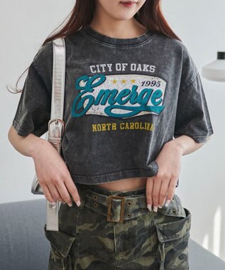 WEGO ヴィンテージウォッシュグラフィックショートT 柄5