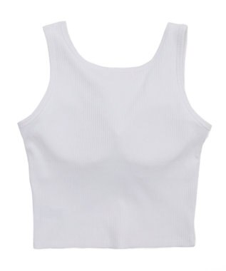 WEGO 【カップ付きインナー】グラフィックカップ付きリブタンク 柄1