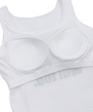 WEGO 【カップ付きインナー】グラフィックカップ付きリブタンク 柄1