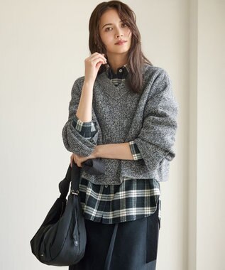 【SLOW/一部店舗限定】ソフトウール Vネック ニット