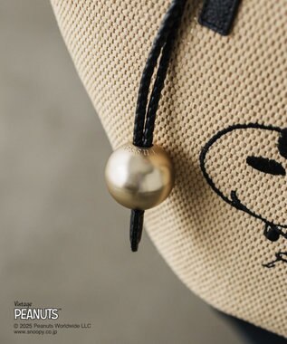 russet 【2025SS】《PEANUTS×russetコラボ第二弾》カゴトートバッグ小(CE-1515) Ivory
