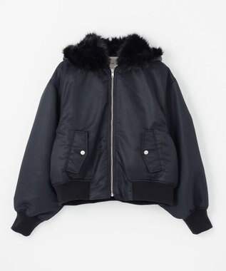 NAVE 【Nave】ファーカラーMA-1 ブラック系