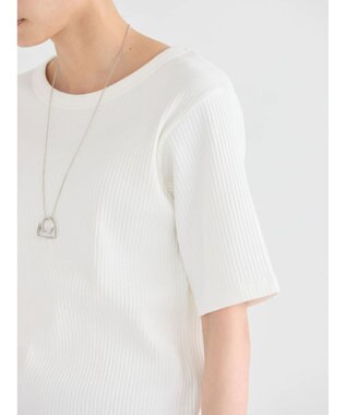 AMERICAN HOLIC 抗菌防臭針抜きテレコカットプルオーバー Off White