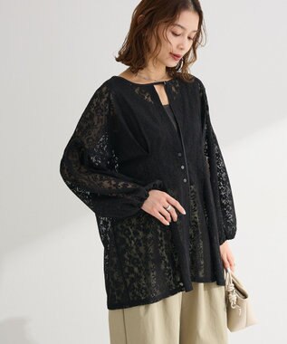 Green Parks メッシュレースタック入りプルオーバー