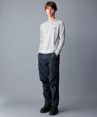 JOSEPH ABBOUD MOUNTAIN 【吸水速乾/消臭性】デオドライ天竺 ロングスリーブ Tシャツ ライトグレー系