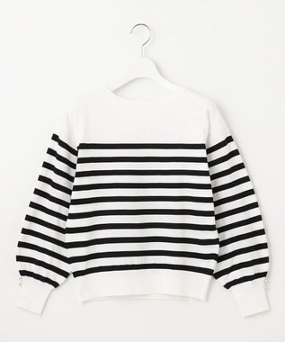 Feroux 【洗える】ビジューポイント ニット ブラック系1