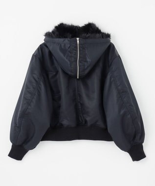 NAVE 【Nave】ファーカラーMA-1 ブラック系