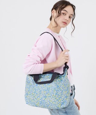 LeSportsac DELUXE EASY CARRY TOTE/タペストリーフラワーブルー