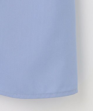 Feroux 【洗える】バイカラー ブラウス スカイブルー系