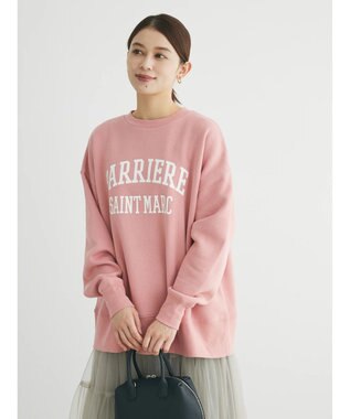 Green Parks 裏起毛ロゴプルオーバー Pink