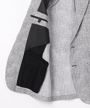 JOSEPH ABBOUD 【キングサイズ・驚きの多機能】】ドライサッカージャケット ライトグレー系