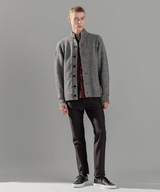JOSEPH HOMME ツイストメランジ　ニットカーディガン グレー系