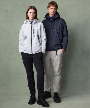 JOSEPH ABBOUD MOUNTAIN 【軽量/撥水/防風/透湿/ライナードッキング対応】ウルトラフライナイロン マウンテンシェルパーカー ホワイト系