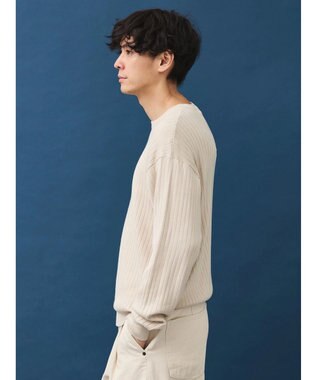 CRAFT STANDARD BOUTIQUE ワイドリブクルーネックニットプルオーバー Ivory