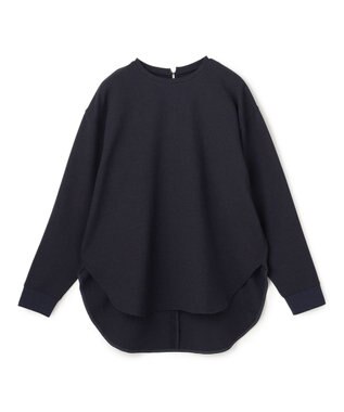 UNFILO ジョーゼット ラウンドテール プルオーバー ネイビー