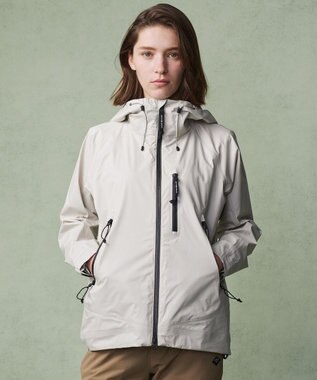 JOSEPH ABBOUD MOUNTAIN 【軽量/撥水/防風/透湿/ライナードッキング対応】ウルトラフライナイロン マウンテンシェルパーカー アイボリー系