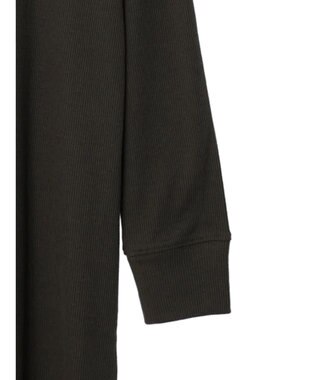 Green Parks リブカットＩラインワンピース Dark Khaki