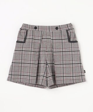 組曲 KIDS 【150-160㎝】レディチェック キュロット モノトーン