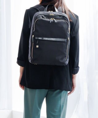ACE BAGS & LUGGAGE 【雑誌掲載】 ace. ラプリム リュック レディースビジネス B4 15.6インチサイズ 68802 エース ブラック×ゴールド