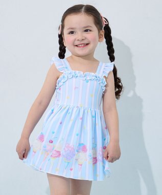 ANY KIDS 【UVカット】フリルワンピース水着