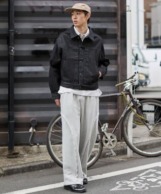 WEGO 【ユニセックス着用ITEM】リジットデニムジャケット デニムブラック