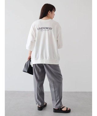 Green Parks ７分袖ロゴミニ裏毛トレＴＥＥ Off White