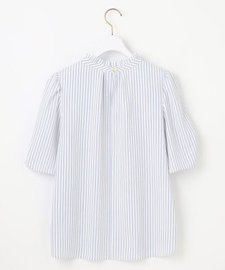 【洗える】フリルネックスタンド ブラウス