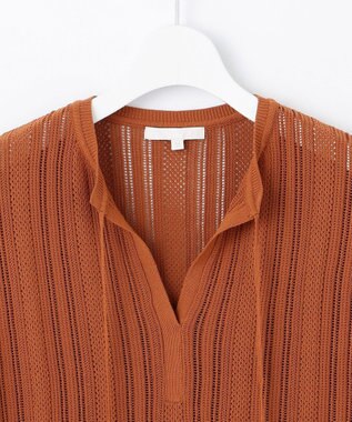 自由区 【カタログ掲載・セットアップ対応・洗える】シアーコイルプルオーバー ニット コッパー