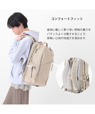 ACE BAGS & LUGGAGE W&.Day/Night トゥキ スクエアリュック B4サイズ 15.6インチPC収納 20512 ダブルアンドデイナイト ライトベージュ
