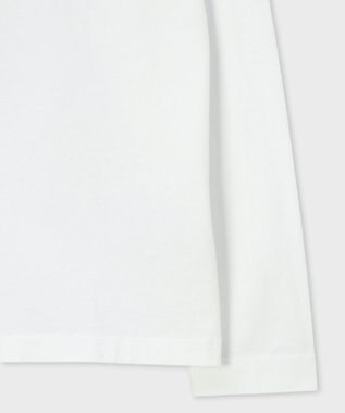 Paul Smith ペインティングフラワー 長袖Tシャツ オフホワイト