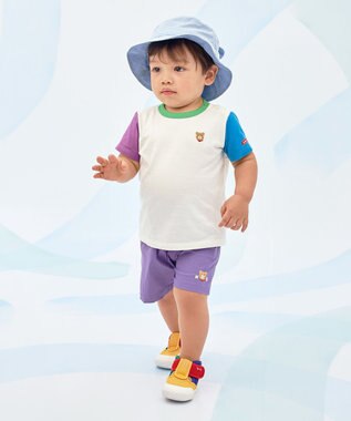 MIKI HOUSE HOT BISCUITS 【46-52cm】顔ドン クロッシェ(帽子) ブルー