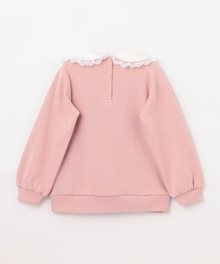 ANY KIDS 裏毛 モシャモシャ ロゴ トレーナー ピンク