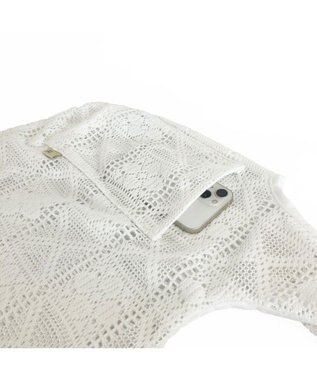 ROOTOTE 1088【洗濯可能】SC.ルーショッパーグランデ.レース-A 01：シロ