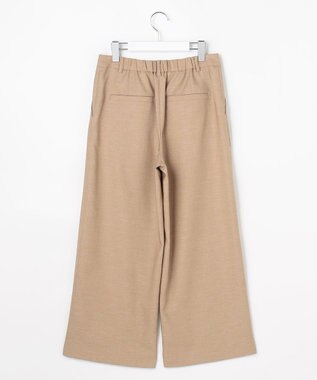 J.PRESS LADIES L FLAXASAオックス ワイド ストレート パンツ キャメル系