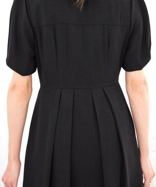 Tiaclasse 【洗える】開襟シャツワンピース ブラック