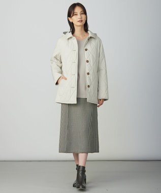 J.PRESS LADIES メルトンジャージー Vネック カットソー グレージュ系