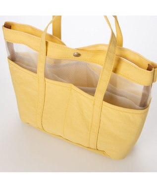 UNBILLION カシュカシュ cachecache / ナイロン×メッシュバッグインバッグ イエロー