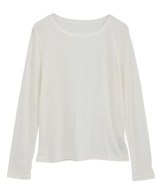 earth music&ecology クルーネックシアーテレコプルオーバー Off White