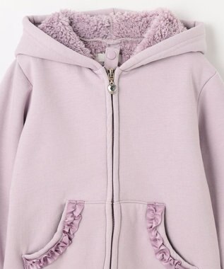 ANY KIDS 裏ボアボンディングブルゾン ラベンダー