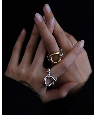 simoe Hug Ring 01  リング シルバー×ゴールド
