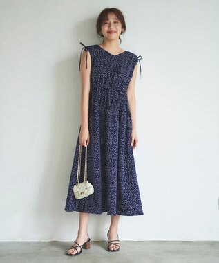 Feroux 【洗える】サマードロスト ワンピース ネイビー系5