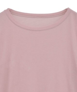 earth music&ecology クルーネックシアーテレコプルオーバー Pink