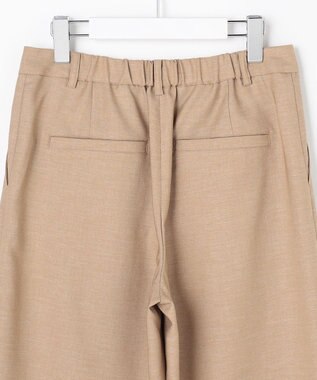 J.PRESS LADIES L FLAXASAオックス ワイド ストレート パンツ キャメル系