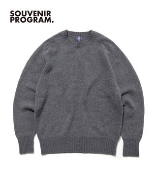 J.PRESS MEN 【J.PRESS ORIGINALS】【UNISEX】Shaggy Saddle Crew Neck Sweater