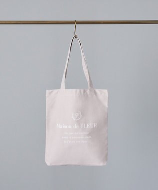 Maison de FLEUR EC限定ブランドロゴプリントキャンバストート