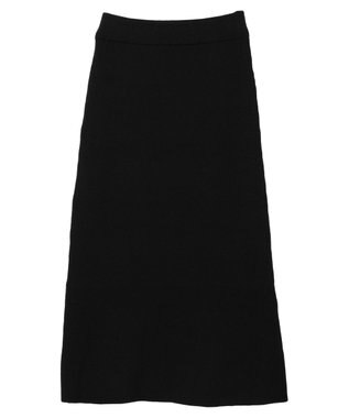 CRAFT STANDARD BOUTIQUE アンチピリングリブニットスカート Black