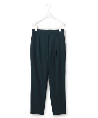 ICB 【新色追加・洗える】 ウールマットウース テーパードパンツ パイングリーン系