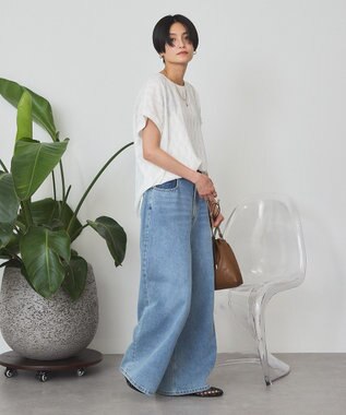 AMERICAN HOLIC フレンチスリーブ総レースプルオーバー Off White