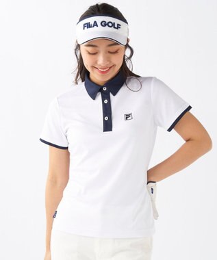 FILA GOLF／marie claire 【FILA GOLF】アクセントカラー半袖ポロシャツ