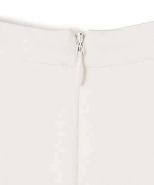 23区 【洗える】シルキーデシン タックデザイン カットソー ホワイト系